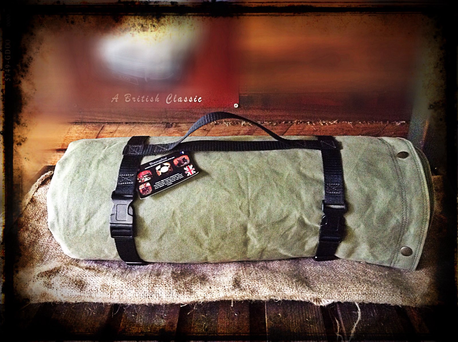 Canvas sleeping outlet bag bedroll