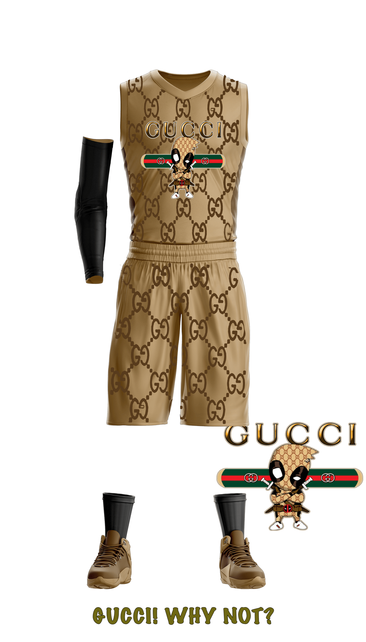 Image of custom team basketball uniforms (one side)