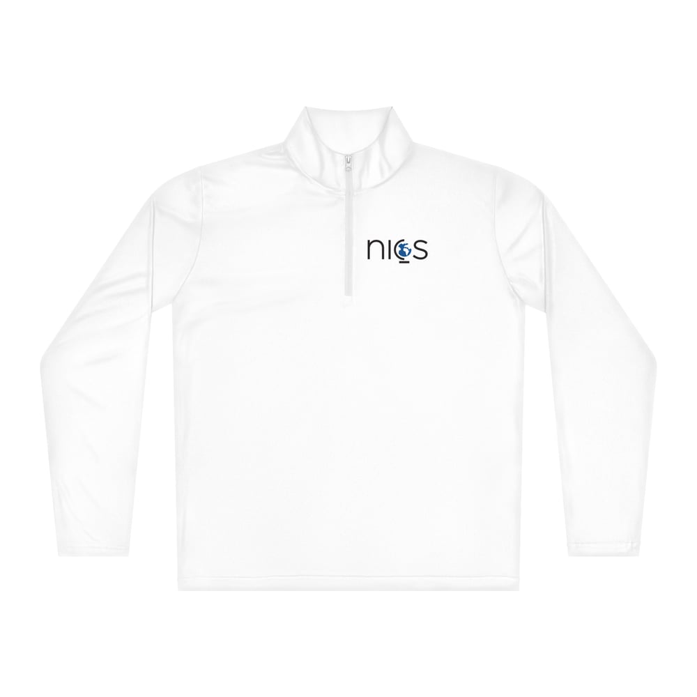 NICS Quarter Zip - Gray and White