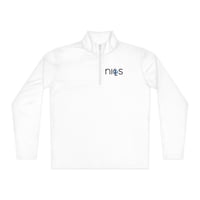 Image 2 of NICS Quarter Zip - Gray and White