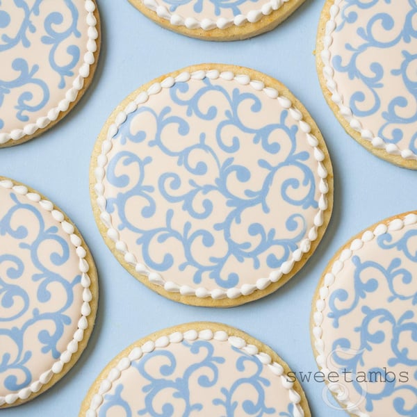 Image of 16 Filigree Cookies - FREE SHIPPING