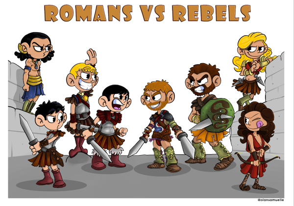 Image of Romans v Rebels Color