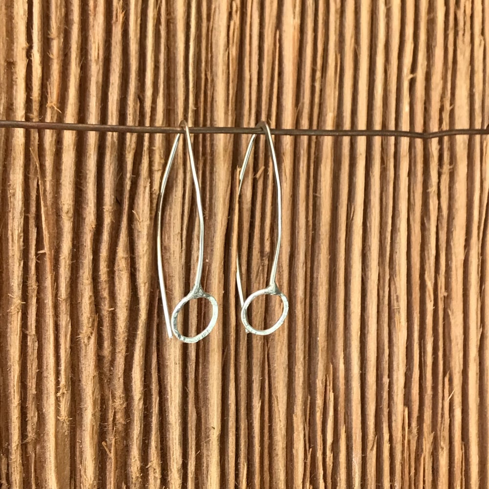Image of Modern mini circle earrings