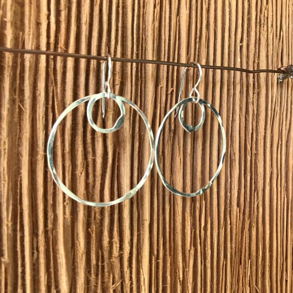 Image of Shape Series- Two circles earrings