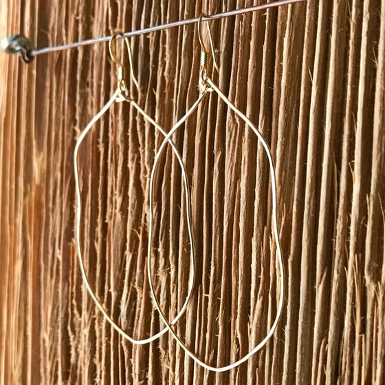 Image of 14 K Gold Filled Organic Hoops