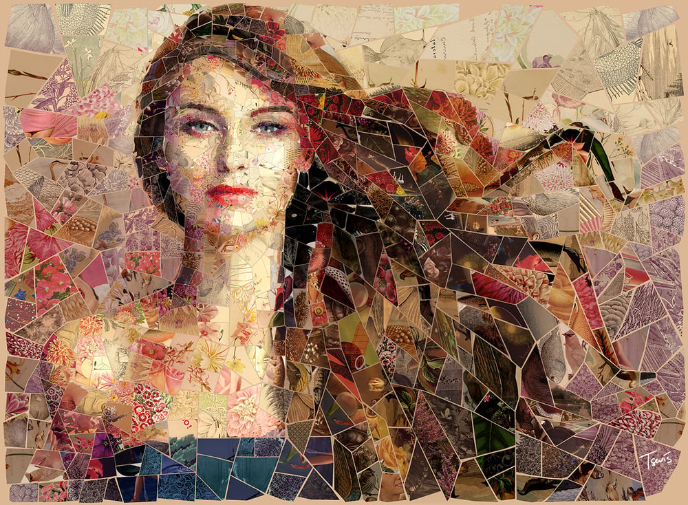 Image of APHRODITES "Summer breeze" (Limited edition digital mosaic on canvas)
