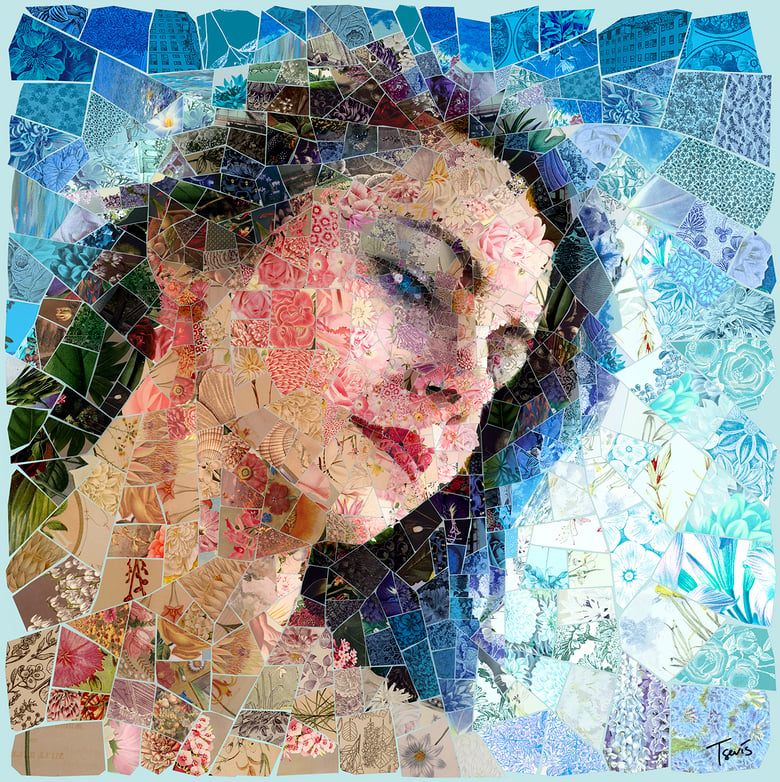 Image of APHRODITES "Aphrodite bouquet" (Limited edition digital mosaic on canvas)