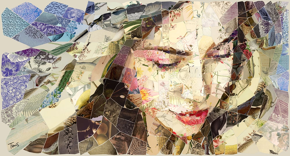 Image of APHRODITES "Summer ride" (Limited edition digital mosaic on canvas)