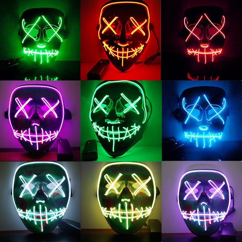 Image of Neon Glow Mask from "The Purge" Movies