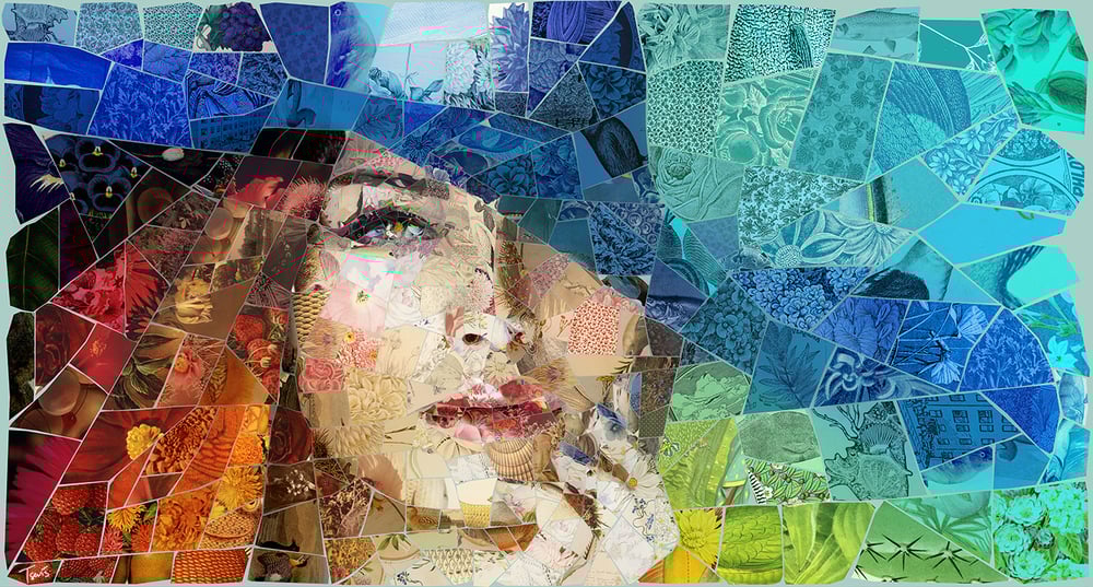 Image of APHRODITES "Thinking of you" (Limited edition digital mosaic on canvas)