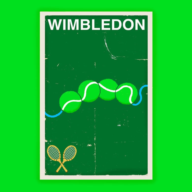 Image of Wimbledon Tennis Poster - Version A