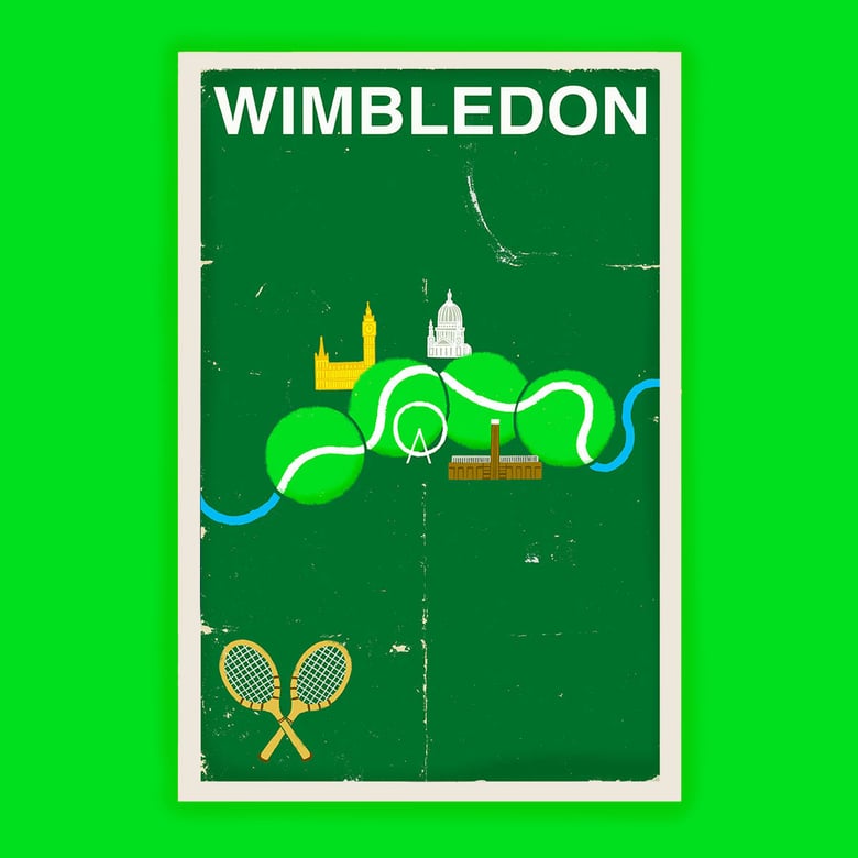 Image of Wimbledon Tennis Poster - Version B