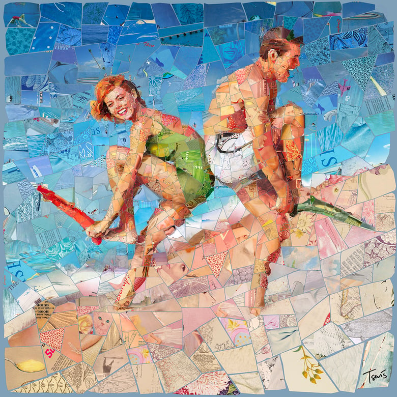 Image of ENDLESS SUMMER "Remember we played together" (Limited edition digital mosaic on canvas)