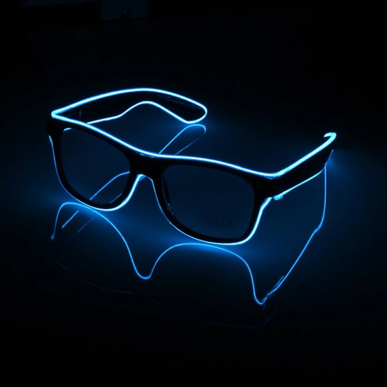 Image of Single Color Neon Party Glasses