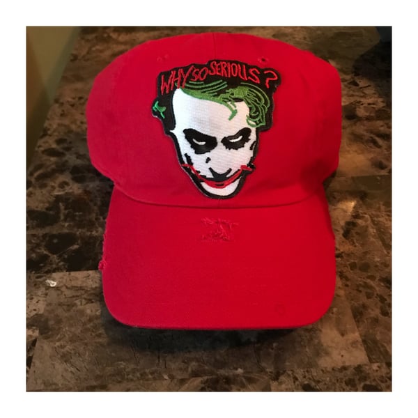 Image of The joker “Why so serious” cap - Distressed 