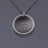 Sterling Silver Quote Love Me A Little But Long Necklace Image 4