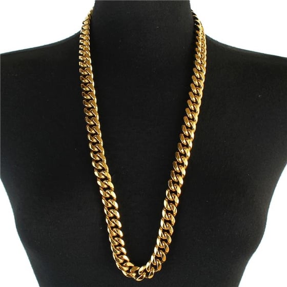 Image of Stainless Steel Curb Chain Necklace 