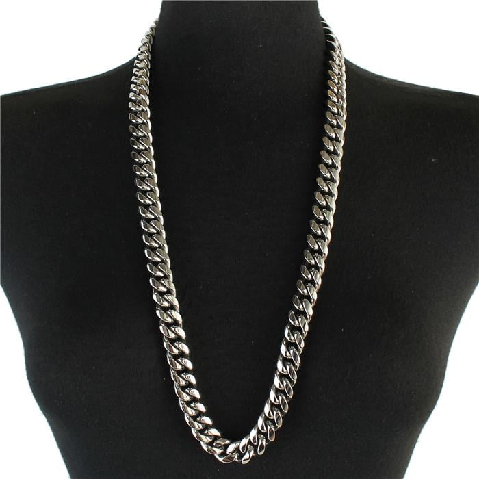 Image of Stainless Steel Curb Chain Necklace 
