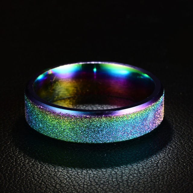 Image of rainbow sparkle ring