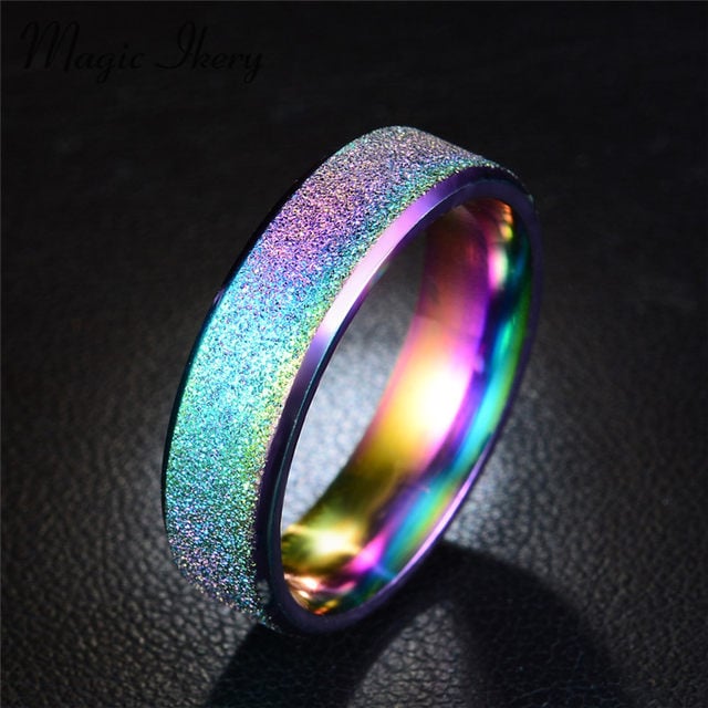 Image of rainbow sparkle ring