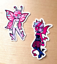 Image of fairy and demon stickers