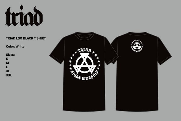 Image of TRIAD LOGO BLACK T SHIRT