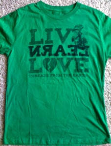 Image of Live Learn Love | Organic Cotton | Green
