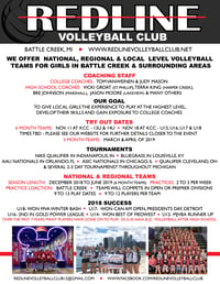 Redline Volleyball Flyer