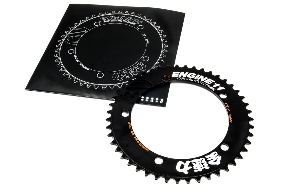 Image of ENGINE11 Track Chainring Black