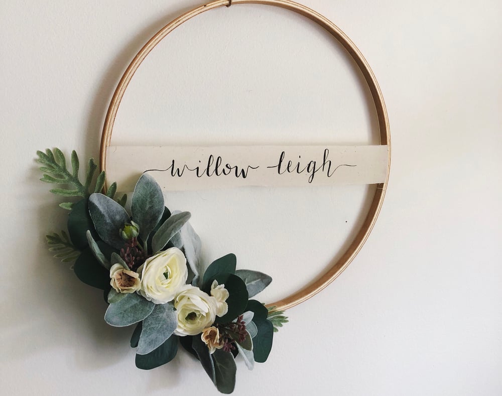 Image of Hospital door name hoop