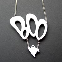 Image 1 of Boo Ghost Necklace