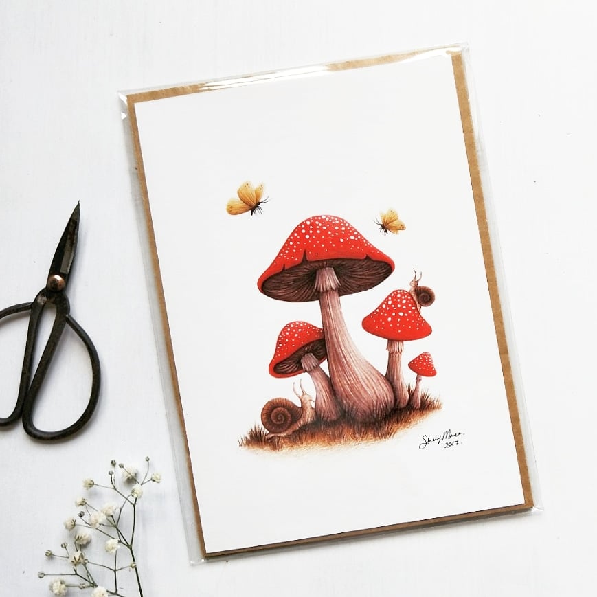 Image of Toadstools -  Fine Art Giclée Print