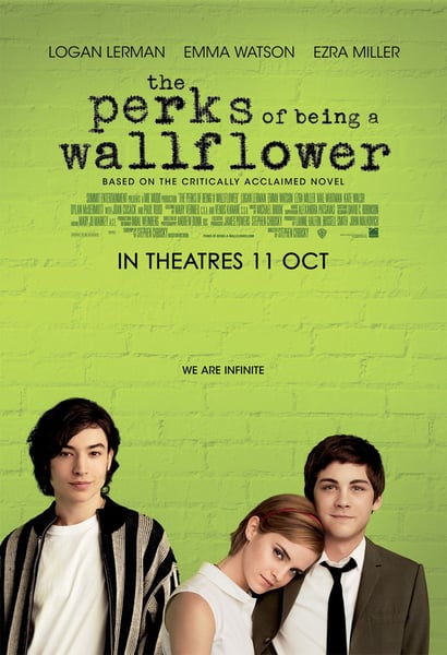 Image of THE PERKS OF BEING A WALLFLOWER (FILM SCREENING - OCTOBER 11TH)