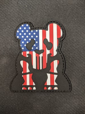 Image of Punisher Panda Patriot Patch