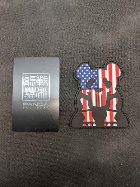 Image of Punisher Panda Patriot Patch