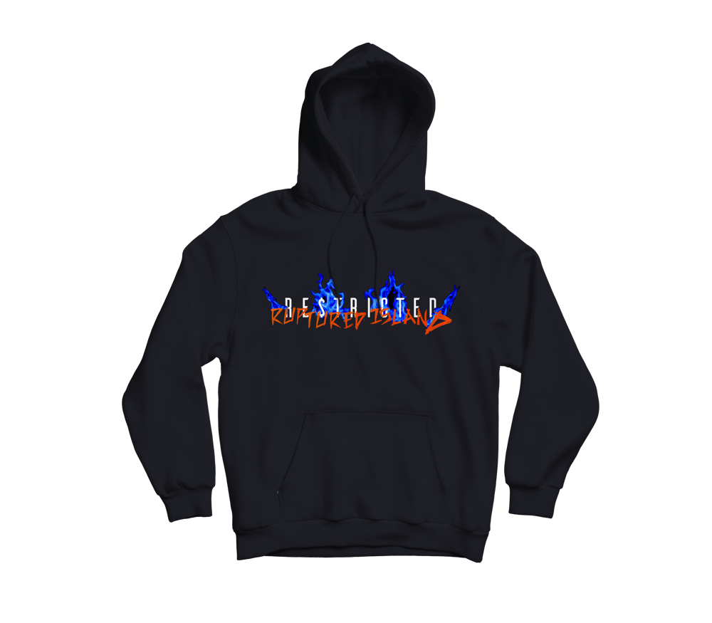 Image of RUPTURED ISLAND HOODIE (BLK)