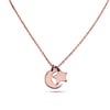 "Little Star" and "Little Moon" 9ct Rose Gold Necklace