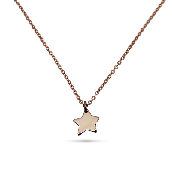 yellow gold star necklace