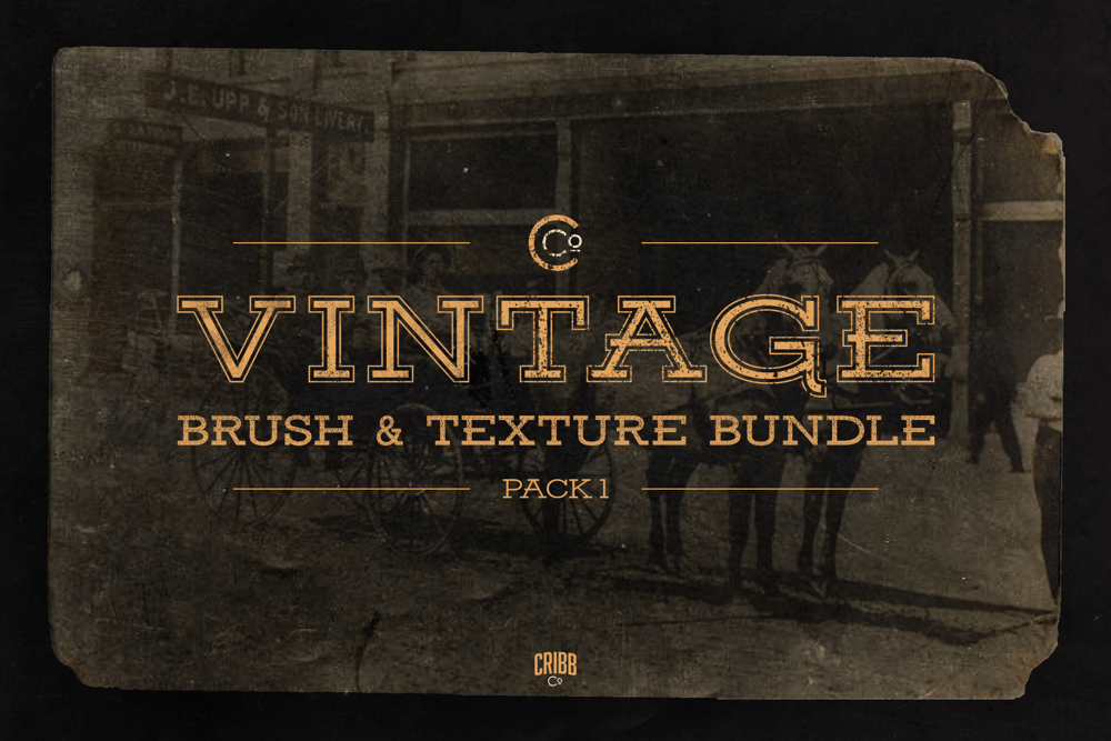 Image of Vintage Brush & Texture Bundle Pack 1