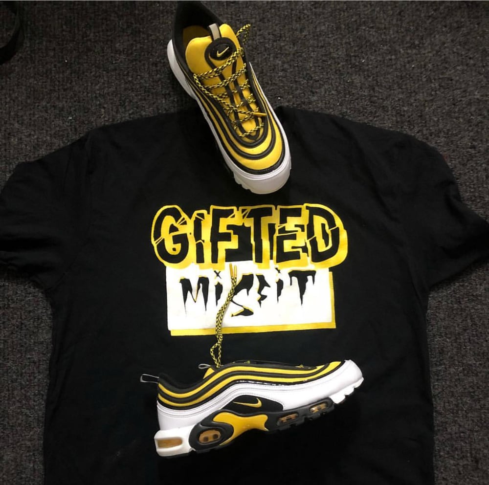 Image of Black & yellow GIFTED MISFIT shirt