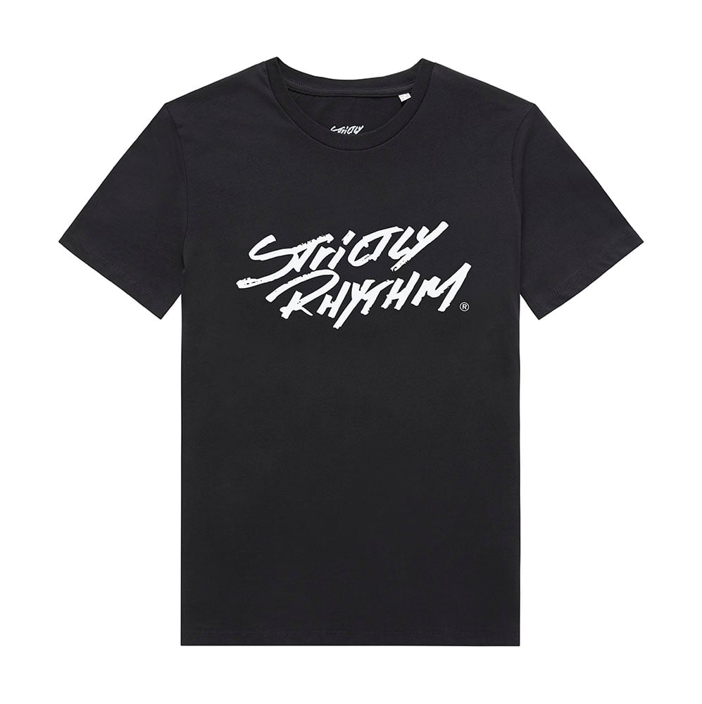 Men's classic logo t-shirt black | Strictly Rhythm