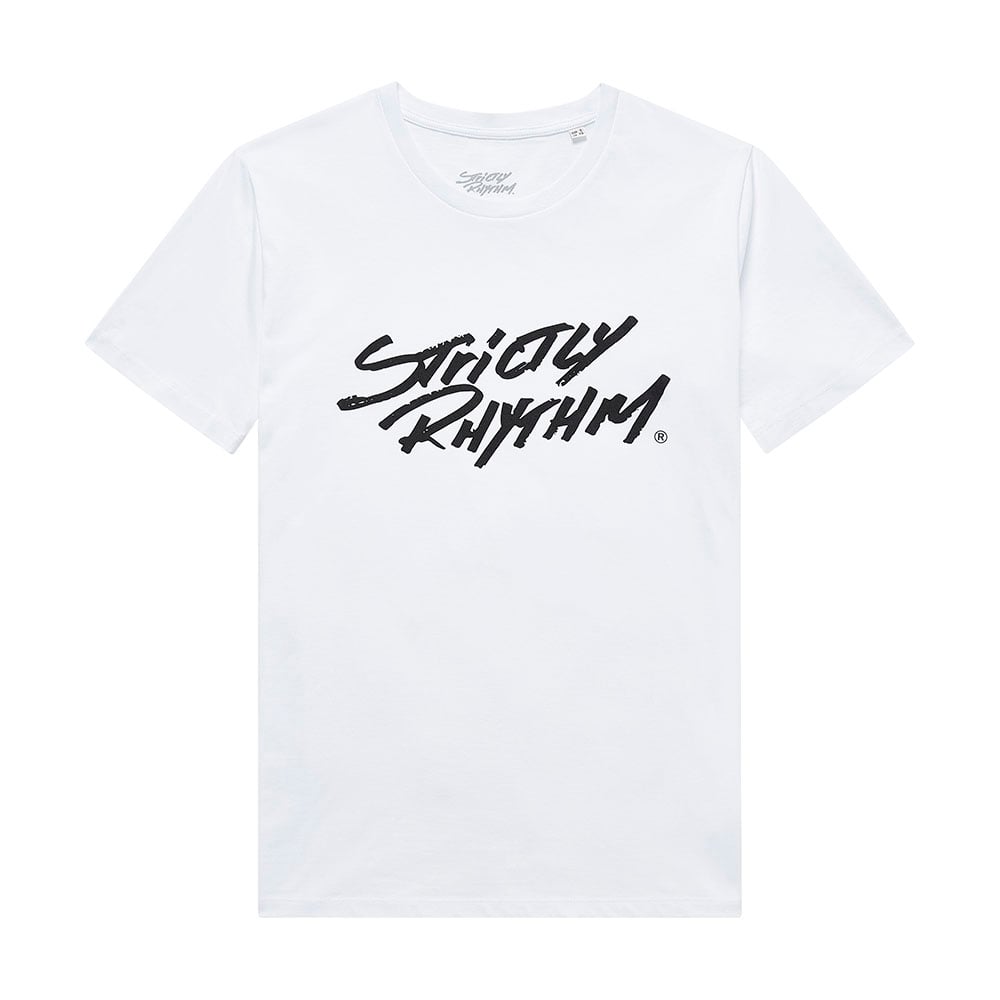 Men's classic logo t-shirt white | Strictly Rhythm
