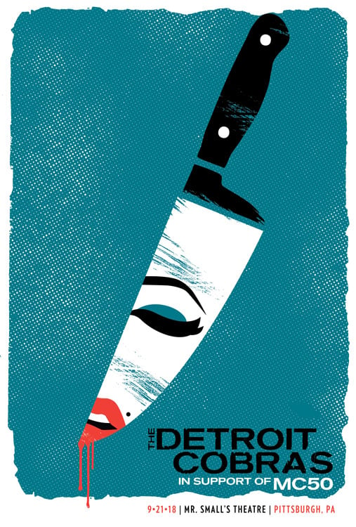 Image of The Detroit Cobras Silkscreen Poster 