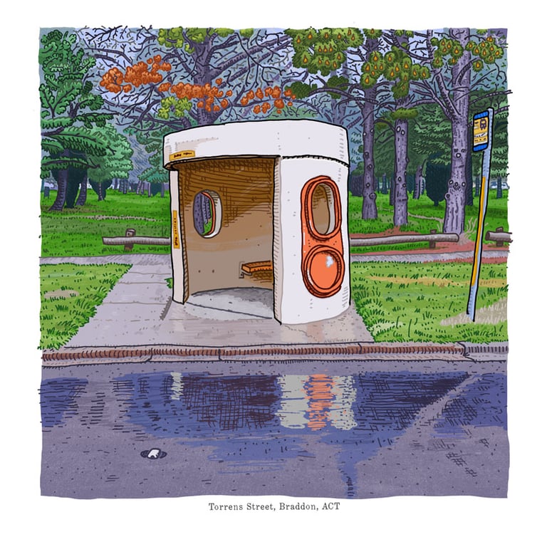 Braddon, Torrens Street, digital Print Image 5