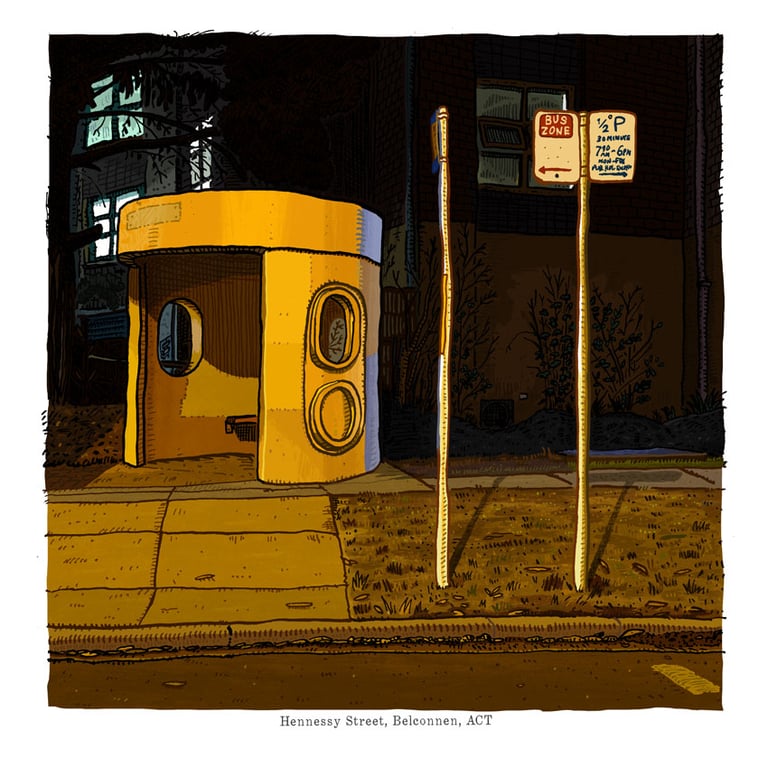 Belconnen, Hennessy Street, digital Print Image 4