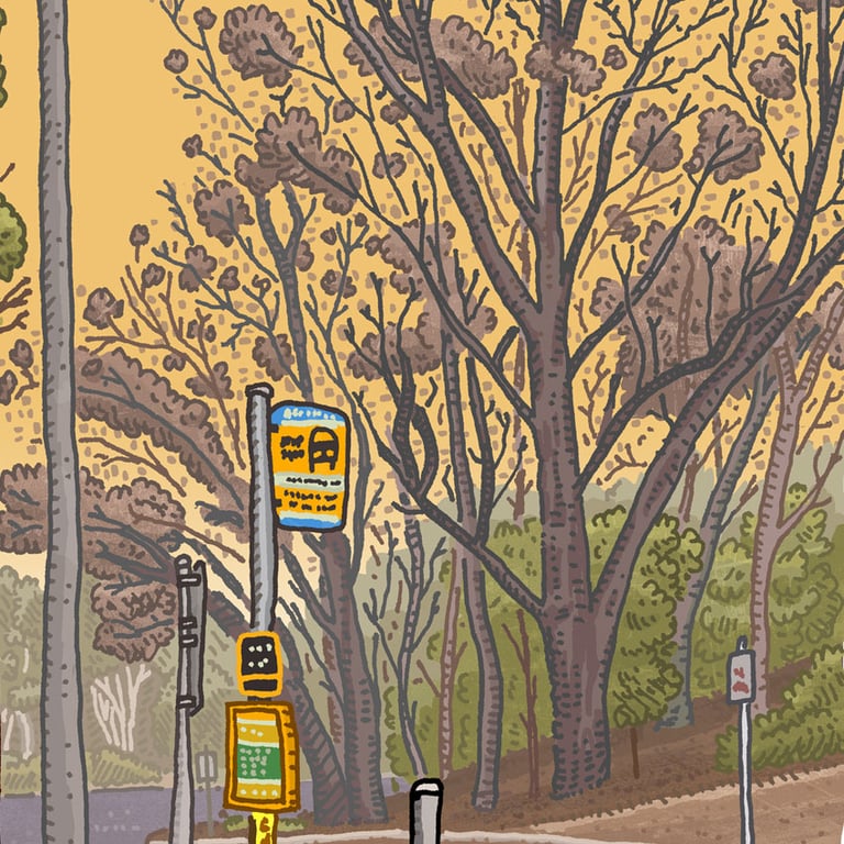 Bruce, Vowels Crescent, digital Print Image 4
