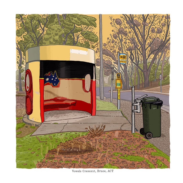Bruce, Vowels Crescent, digital Print Image 5