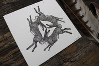 Image 3 of Three hares. (Artist proof copies) 