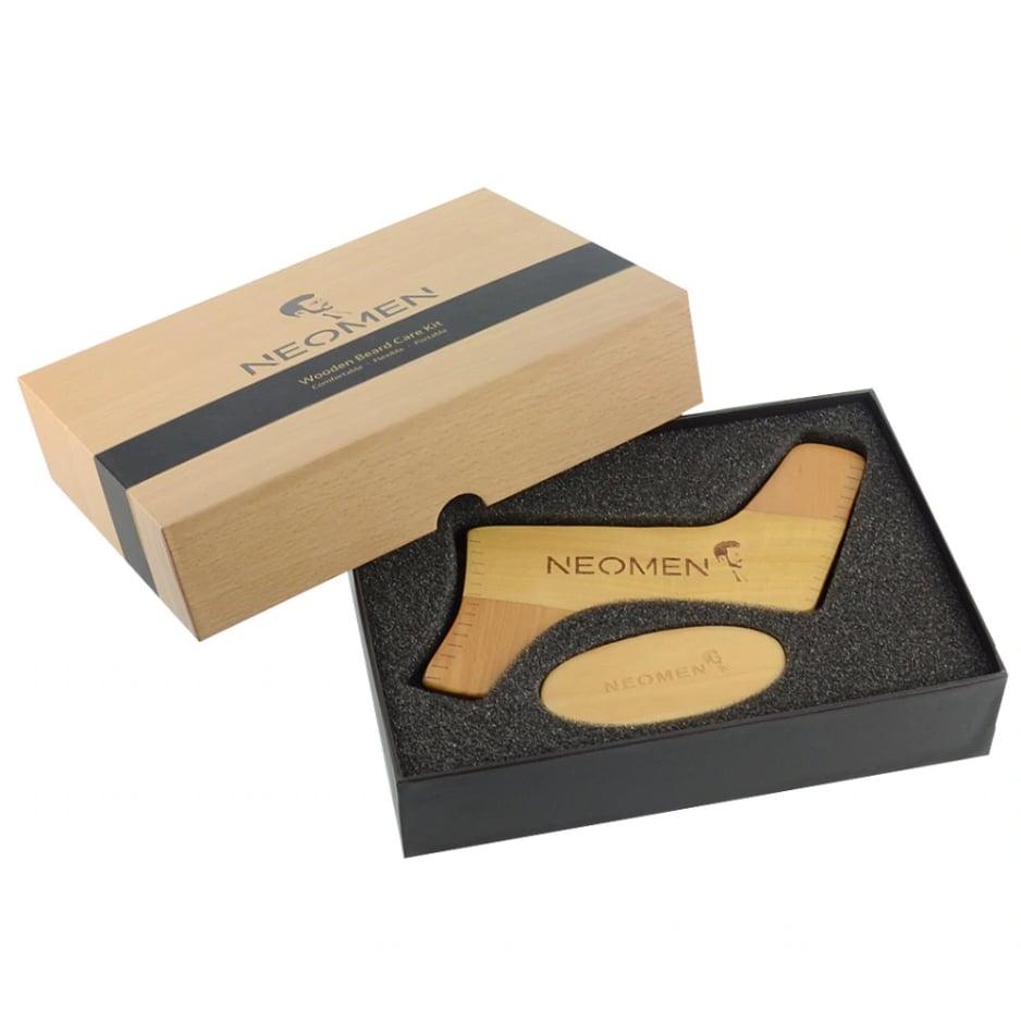 Image of Beard Mustache Brush & Comb Gift Kit