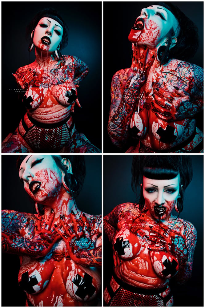 Image of BLOOD SLUT Prints (Set of 4)
